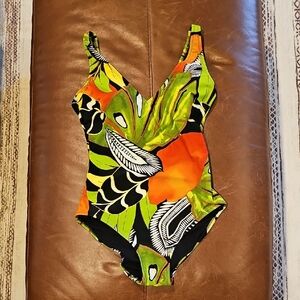 Vibrant Multicolor One Piece Swimsuit